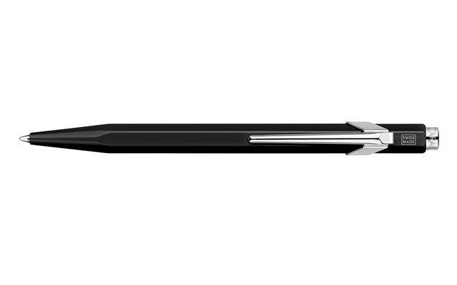 Caran d'Ache POPLINE - Metallic Black 849 Ballpoint Pen