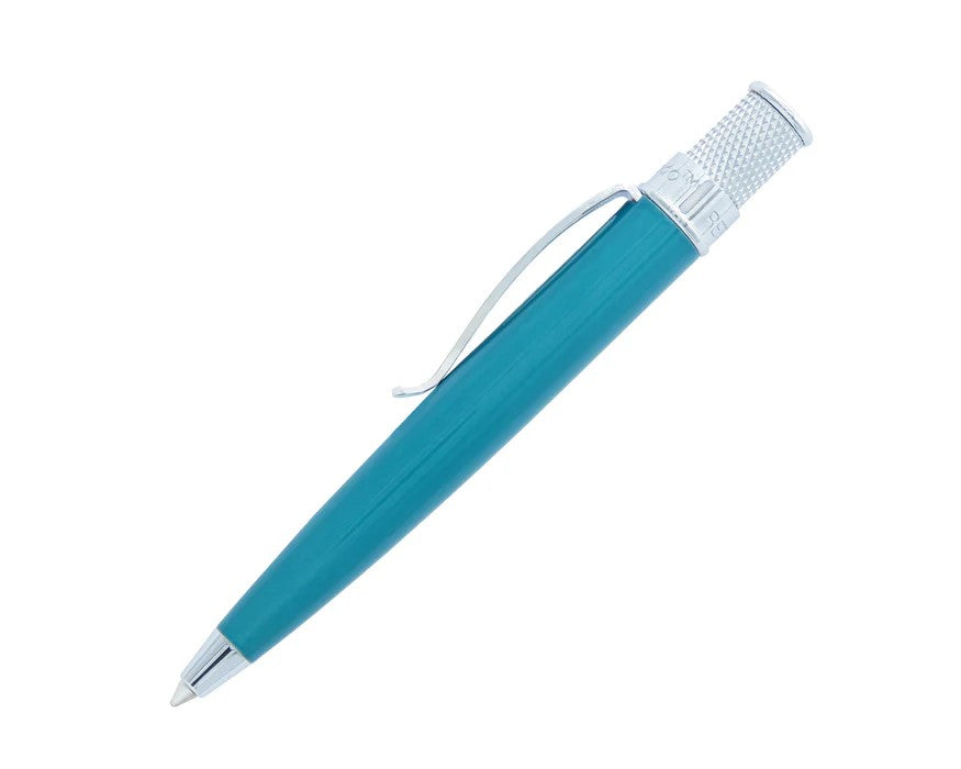 Retro 51 Tornado Elite - Turquoise w/ Chrome Accents Ballpoint Pen