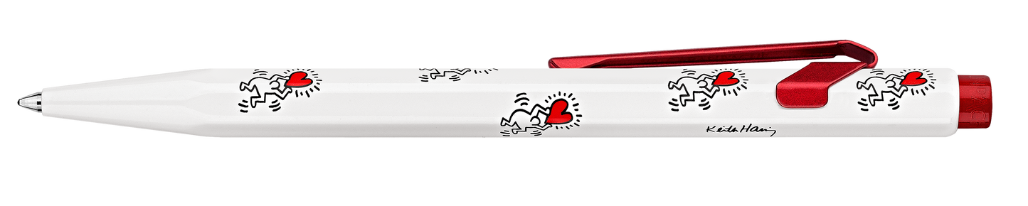 Caran d'Ache Keith Haring White 849 Ballpoint Pen - Special Edition