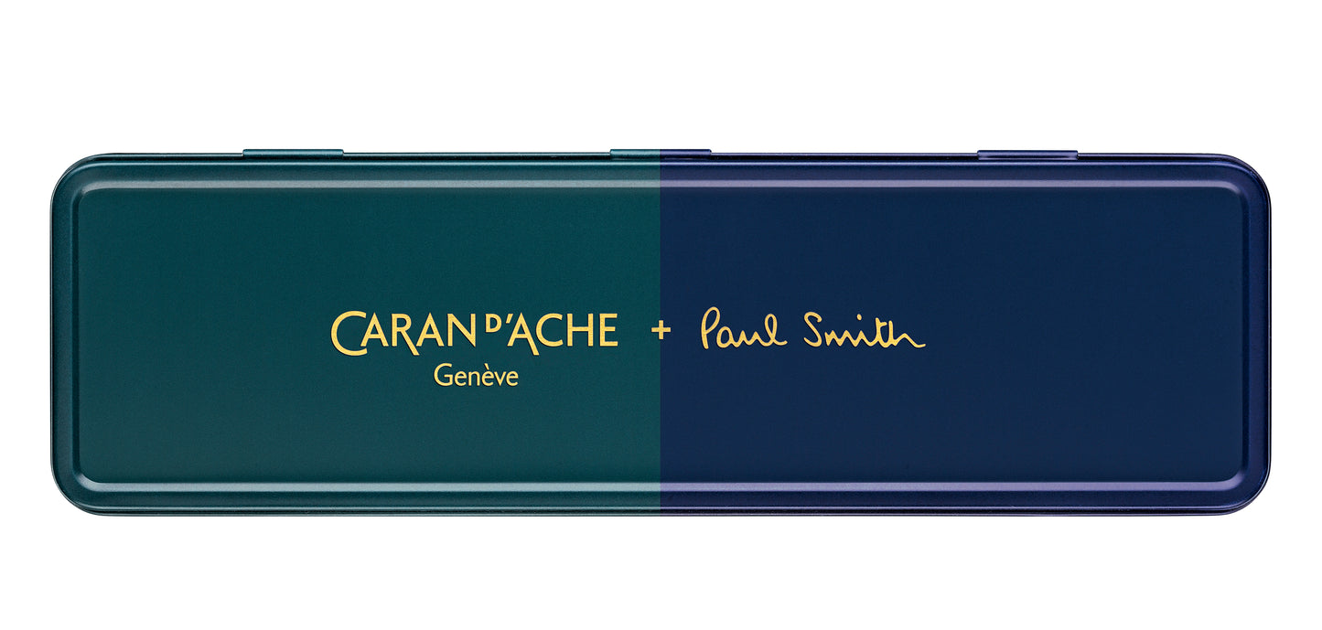Caran d'Ache Paul Smith Racing Green and Navy Blue 849 Ballpoint Pen - Special Edition