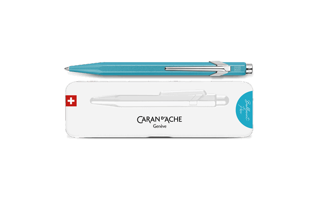 Caran d'Ache Colormat-X Turquoise 849 Ballpoint Pen