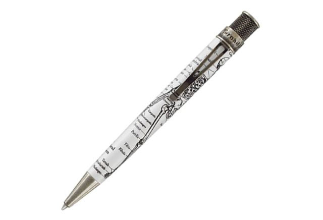 Retro 51 Tornado Dr. Gray Skeleton Rollerball Pen
