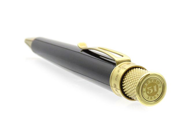 Retro 51 Tornado Black Brass Classic Rollerball Pen