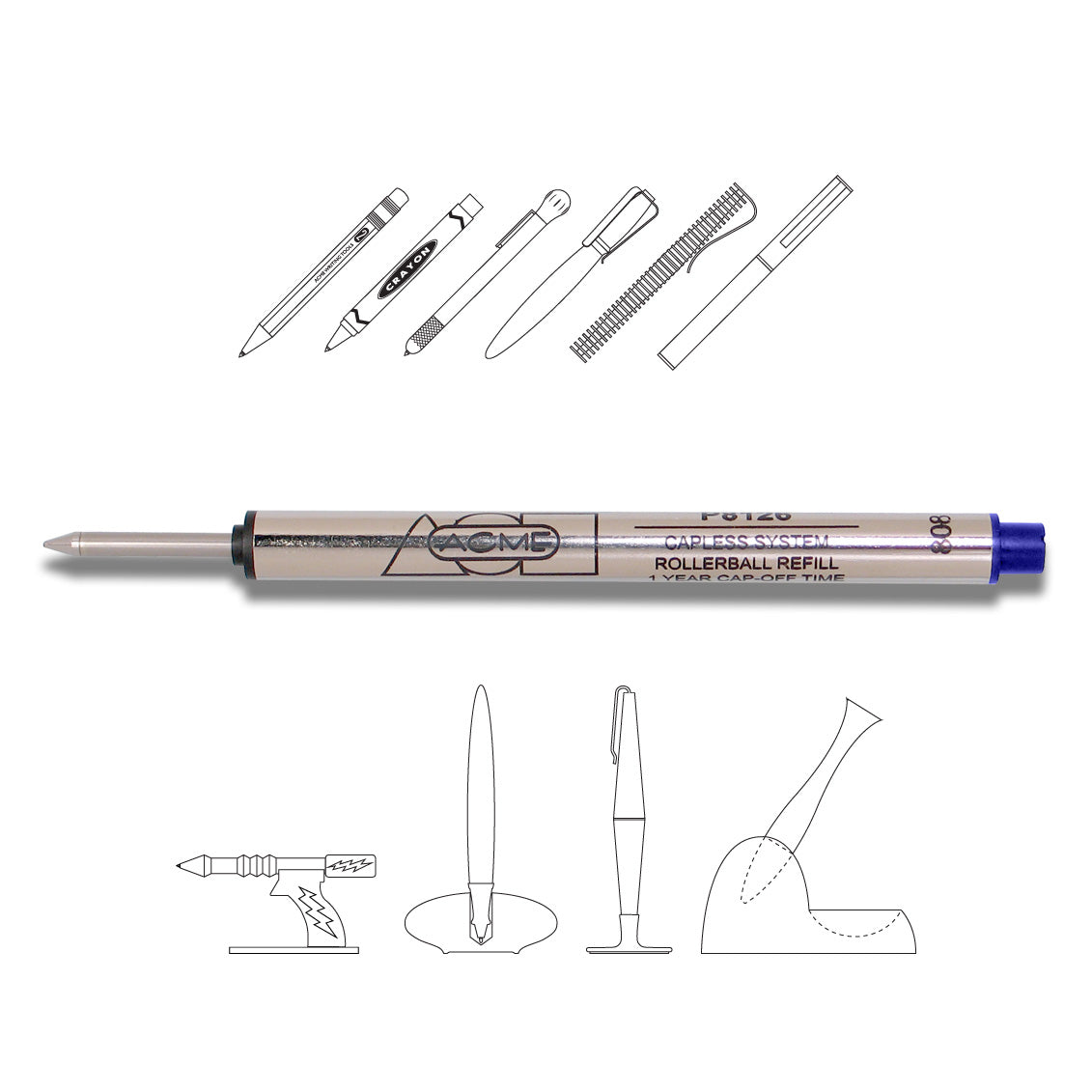 Acme Studio Rollerball Refill - Blue P8126