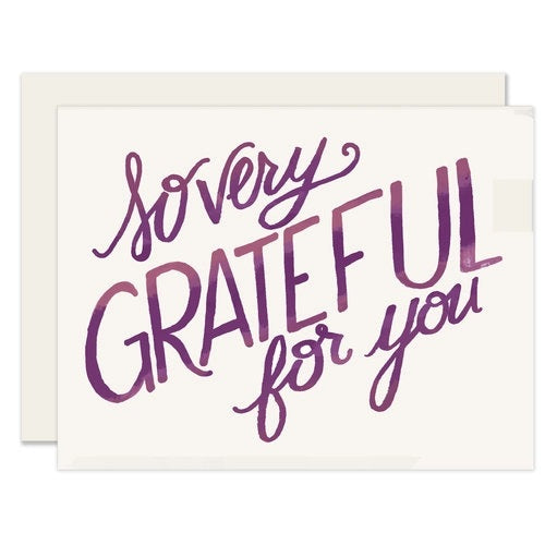 Grateful For You Card