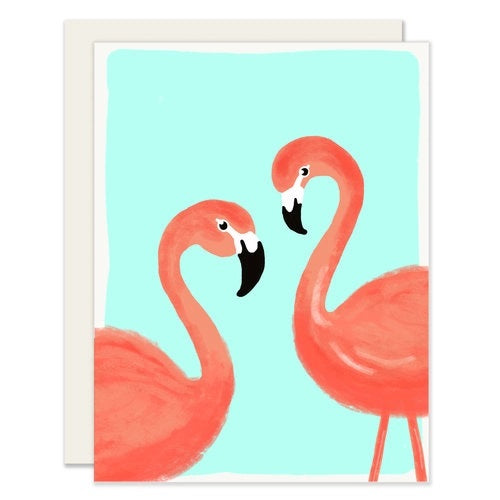 Flamingos Card