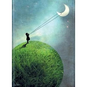 Catrin Welz-Stein Chasing The Moon Hardcover Journal