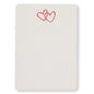 Double Hearts - Letterpress Boxed Tail Cards