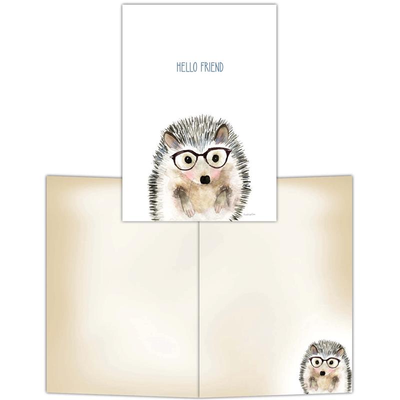 Hedgehog in Glasses - Boxed Notecards