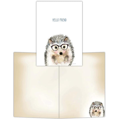 Hedgehog in Glasses - Boxed Notecards