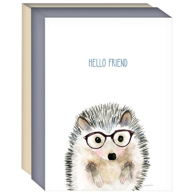 Hedgehog in Glasses - Boxed Notecards