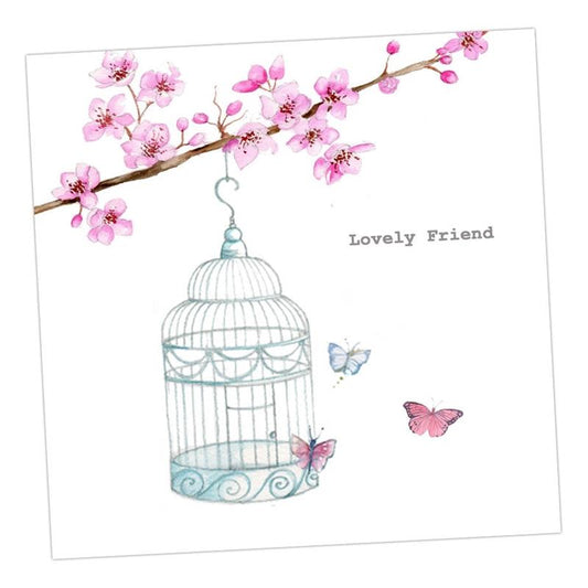 Lovely Friend Birdcage Card