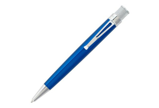 Retro 51 Tornado Peacock Blue Chrome Classic Rollerball Pen