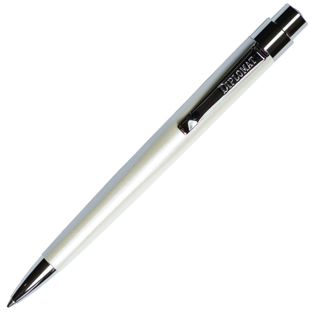 Diplomat Magnum Pearl White Ballpoint Pen