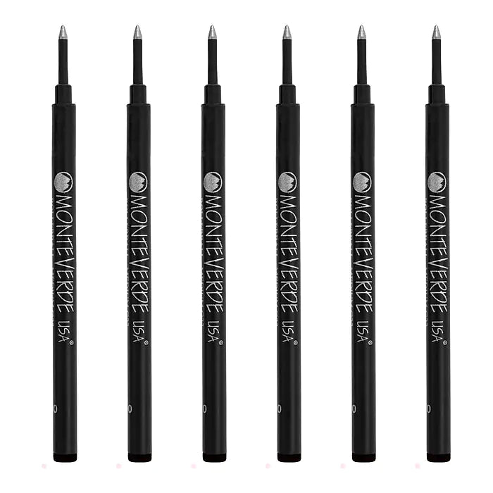 Monteverde Black Rollerball Refill - 6 pack