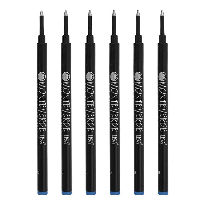 Monteverde Blue Rollerball Refill - 6 pack