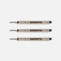 Baronfig Black Rollerball Refill - 3 pack